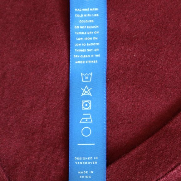 Dark Red Kit and Ace Long Sleeve V-Neck Shirt NWOT - Picture 7 of 7